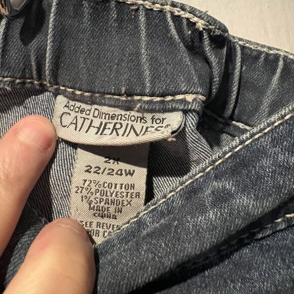 Knee length denim rhinestone skirt - Picture 3 of 6